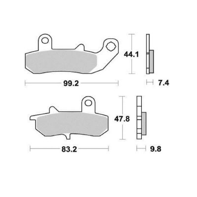 Brzdové destičky VESRAH VD348JL